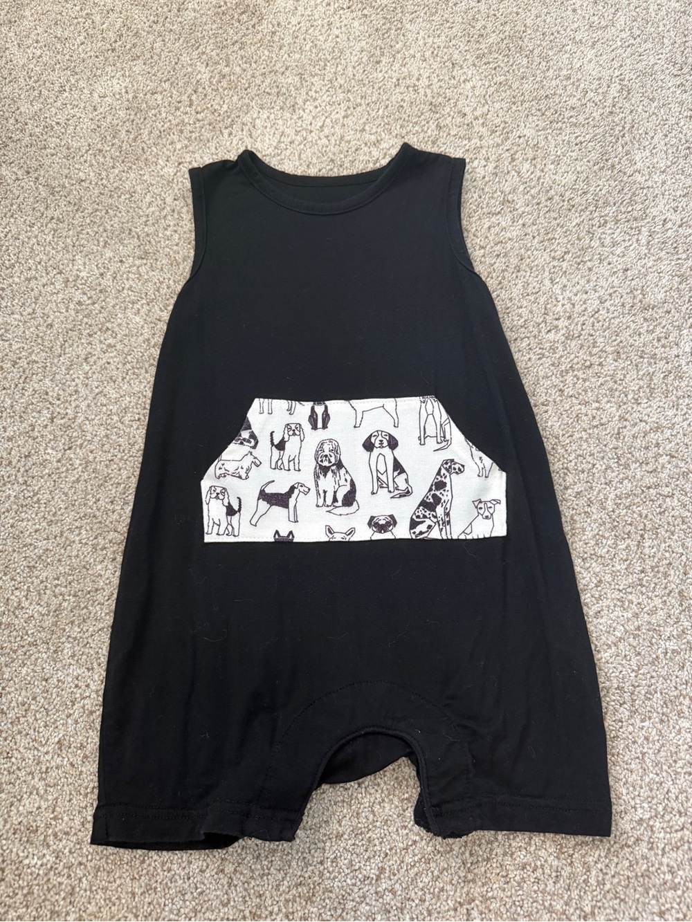 Moon and Beck Bamboo Romper Dogs
